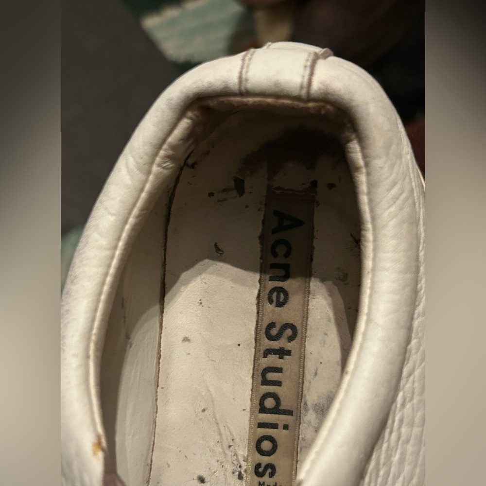 Acne Studio white leather Sneakers size 6M - Picture 11 of 11